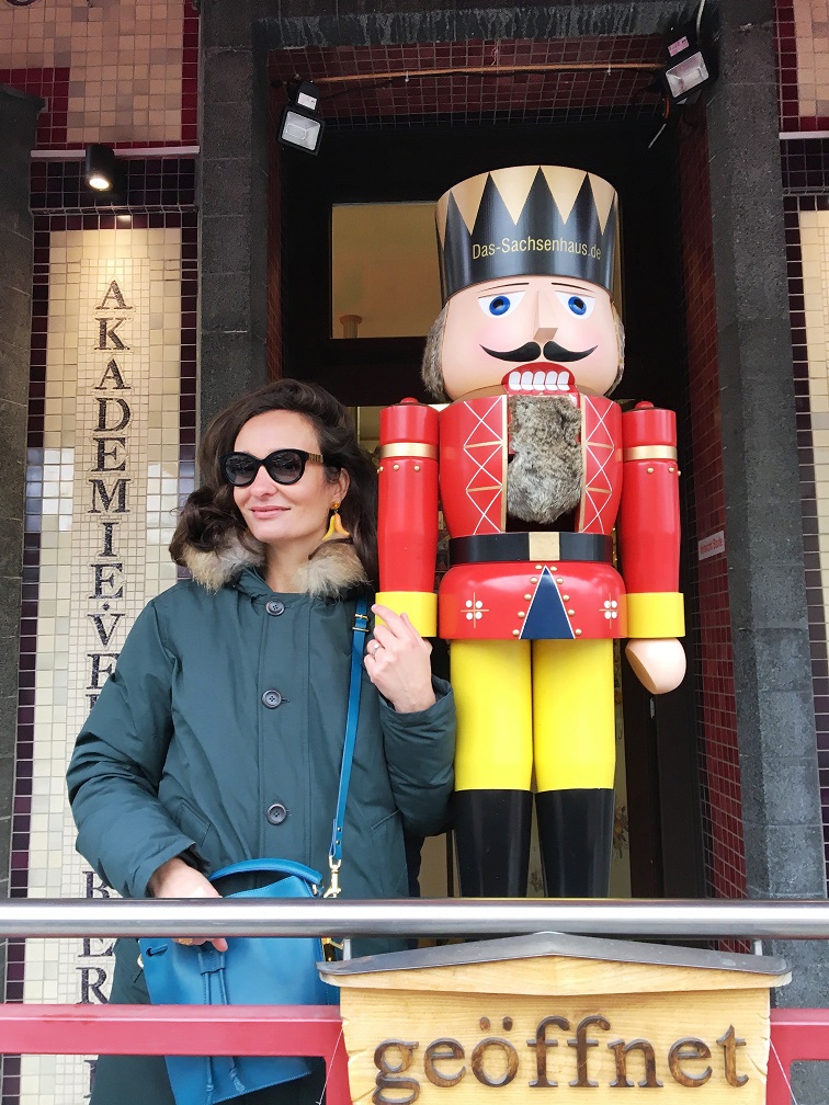 Berlin winter street style nutcracker