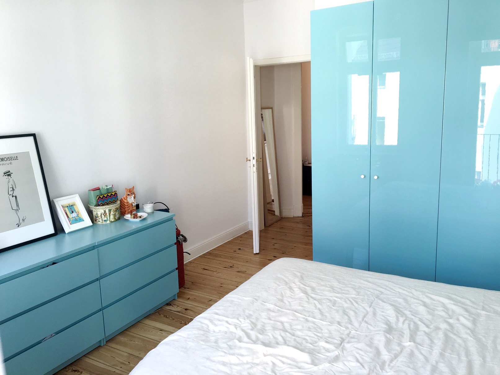 Turqoise bedroom romantique